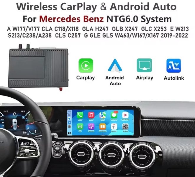 Inbouwmodule wireless Carplay & Android Auto Mercedes MBUX, Auto-onderdelen, Ophalen of Verzenden, Nieuw, Mercedes-Benz