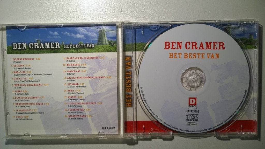 Ben Cramer - Het Beste Van, Ophalen of Verzenden, Zo goed als nieuw, Pop, Album