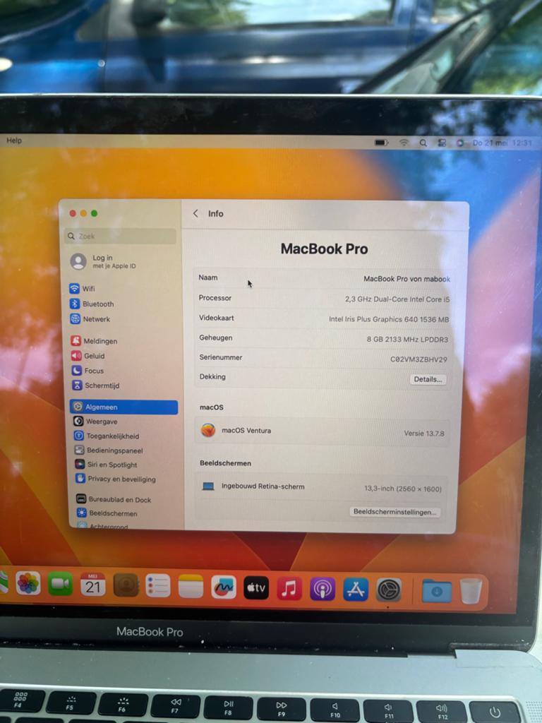 MacBook Pro 13-inch (2017) - Nieuwe accu, MacBook Pro, Gebruikt, 2 tot 3 Ghz, Qwerty
