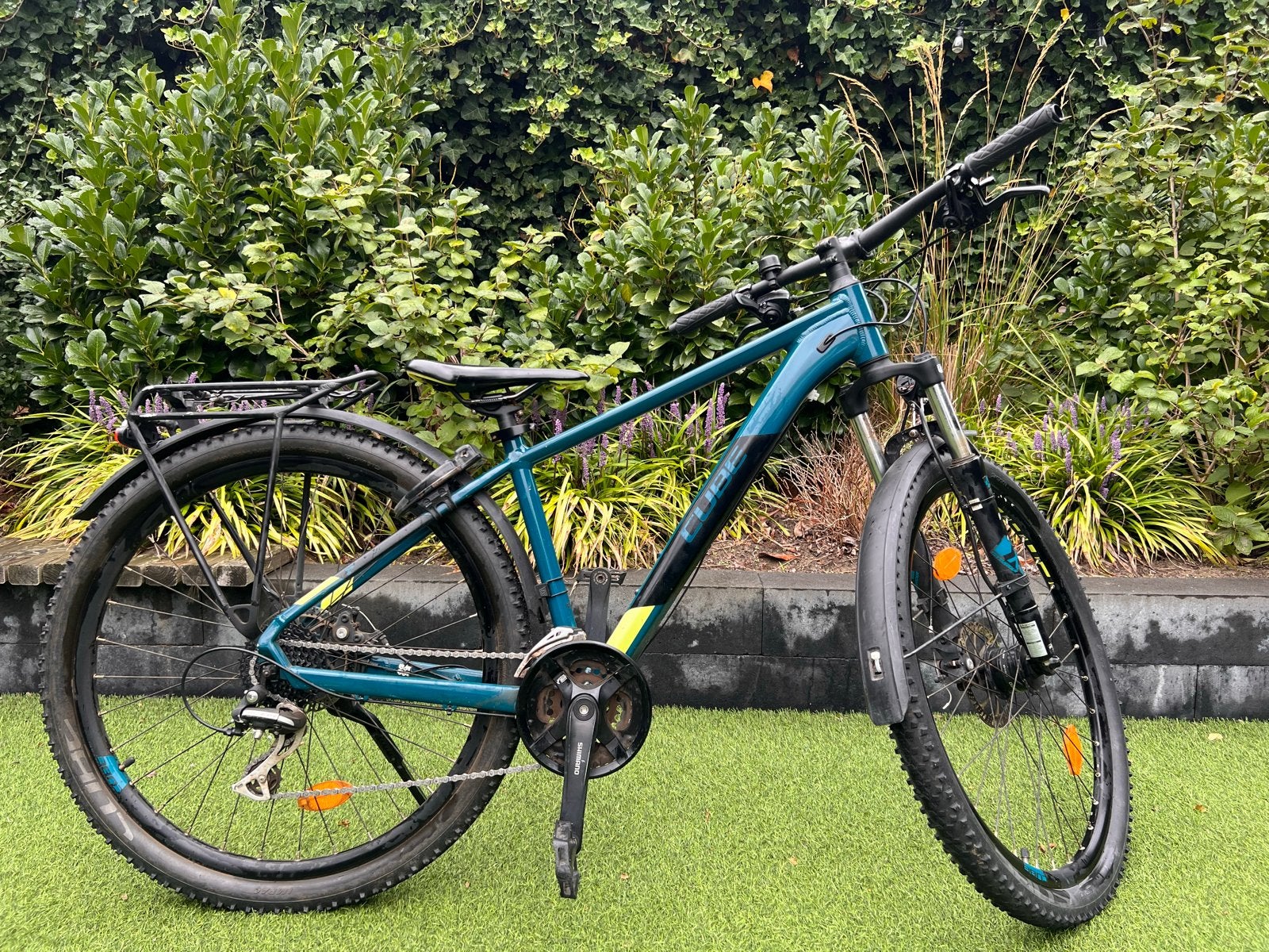 Cube Aim Race mountainbike met spatborden en bagagedrager, Fietsen en Brommers, 28 inch, Gebruikt, Vering, Meer dan 20 versnellingen