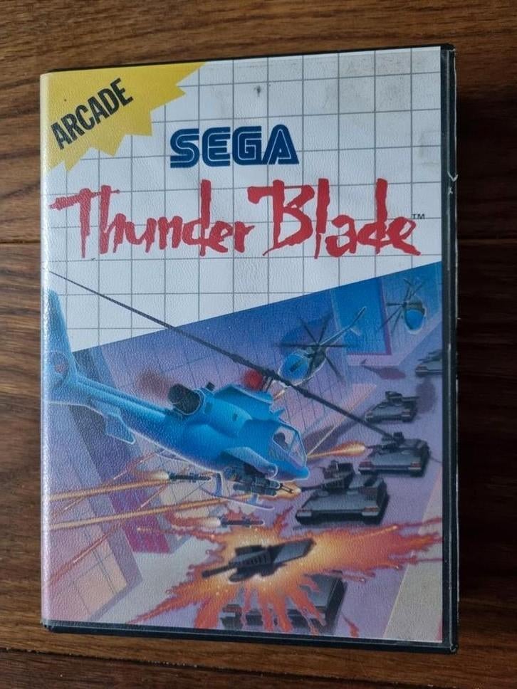Thunder Blade - Sega Master System - 8 Bit - Compleet!, Gebruikt, Shooter, 1 speler, Ophalen of Verzenden