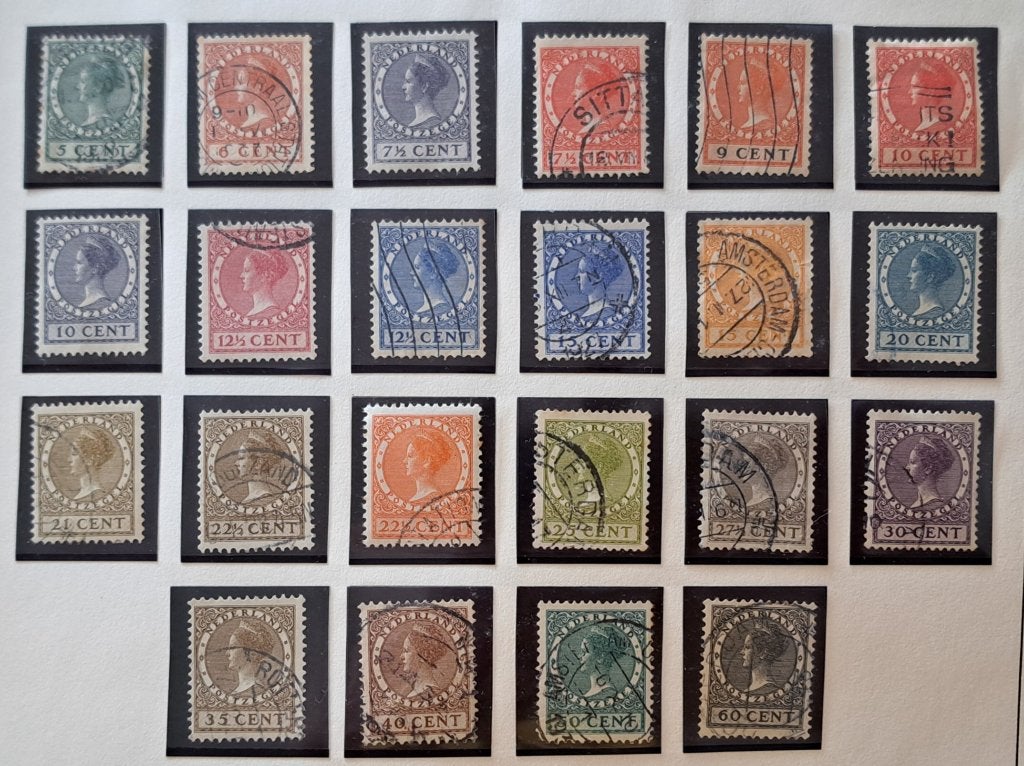 Nederland 1926 nvph 177/198 (Davo), Ophalen of Verzenden, T/m 1940, Gestempeld