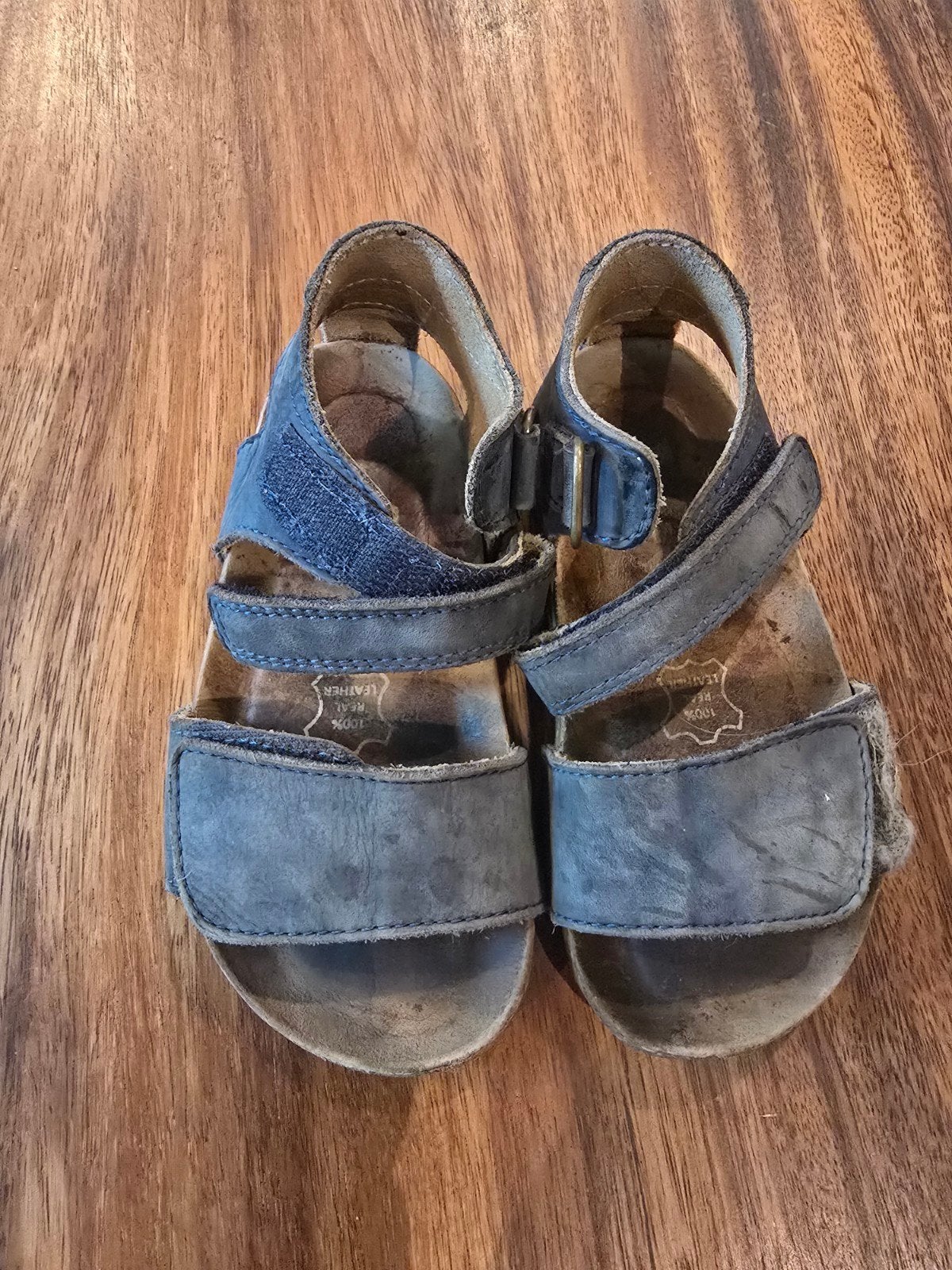 Blauwe sandalen maat 23 - gedragen, Kinderen en Baby's, Kinderkleding | Schoenen en Sokken, Gebruikt, Overige typen, Ophalen of Verzenden