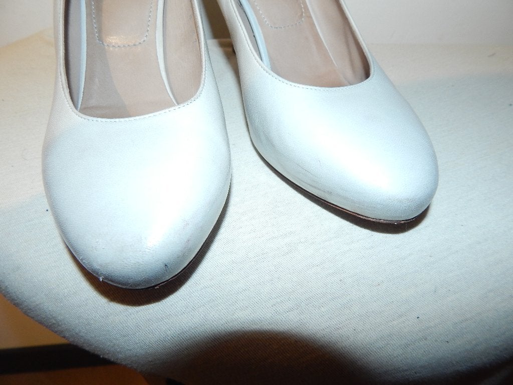 Dries van Noten leren pumps creme tint basis model 37, Verzenden, Zo goed als nieuw, Zwart, Sneakers of Gympen