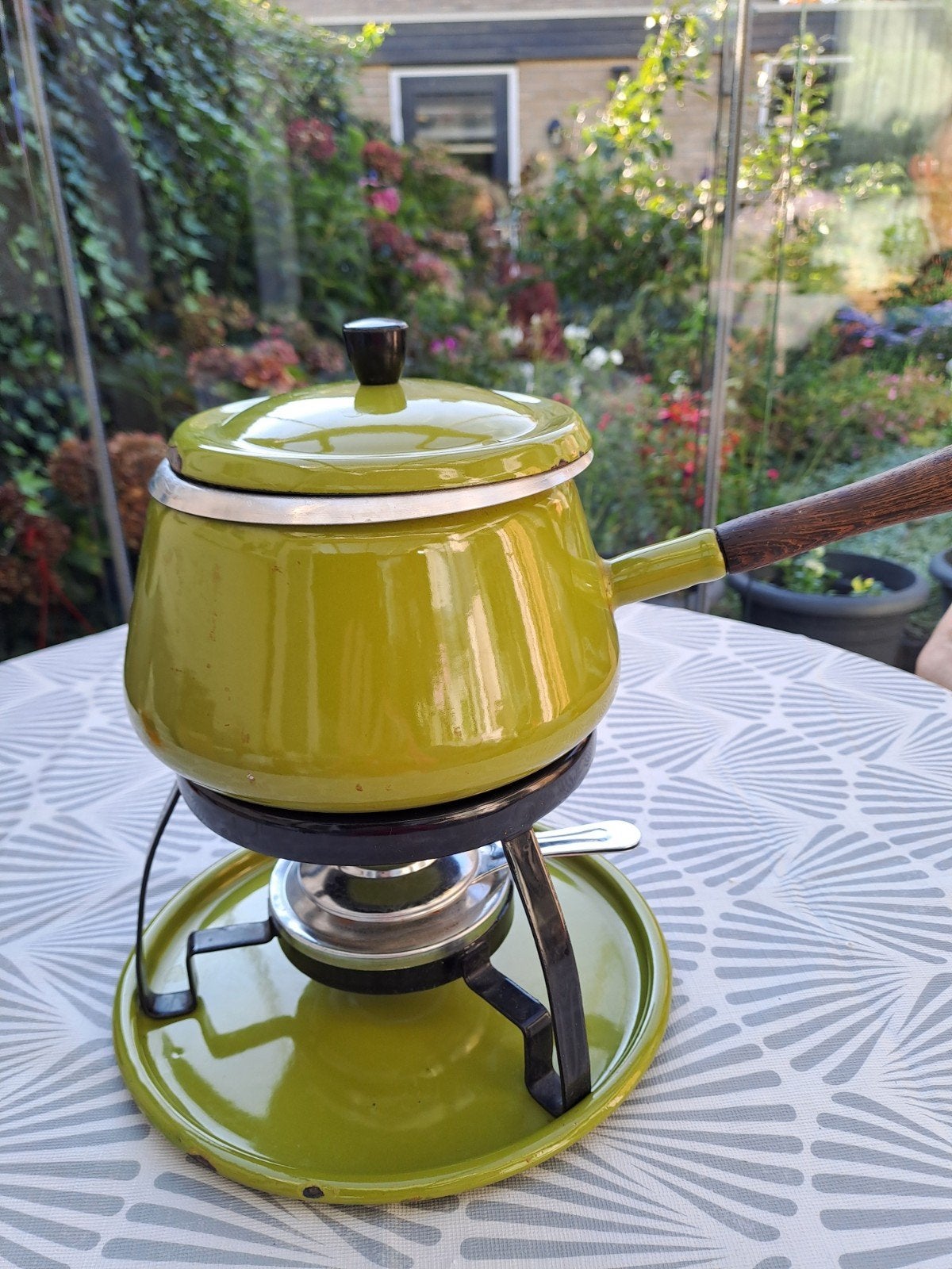 Vintage fondueset, Ophalen, Gebruikt, Brander, Fondueset