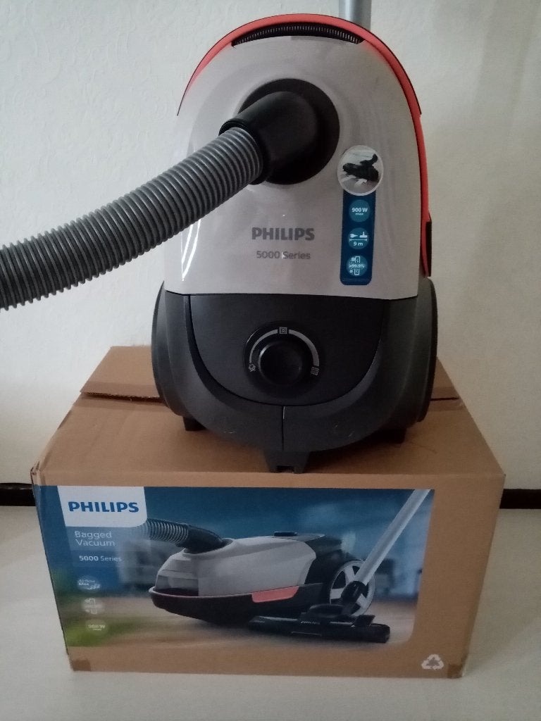 Philips 5000 series XD5122/10 Stofzuiger in NIEUWstaat, Philips, Zo goed als nieuw, Sledestofzuiger, Stille werking