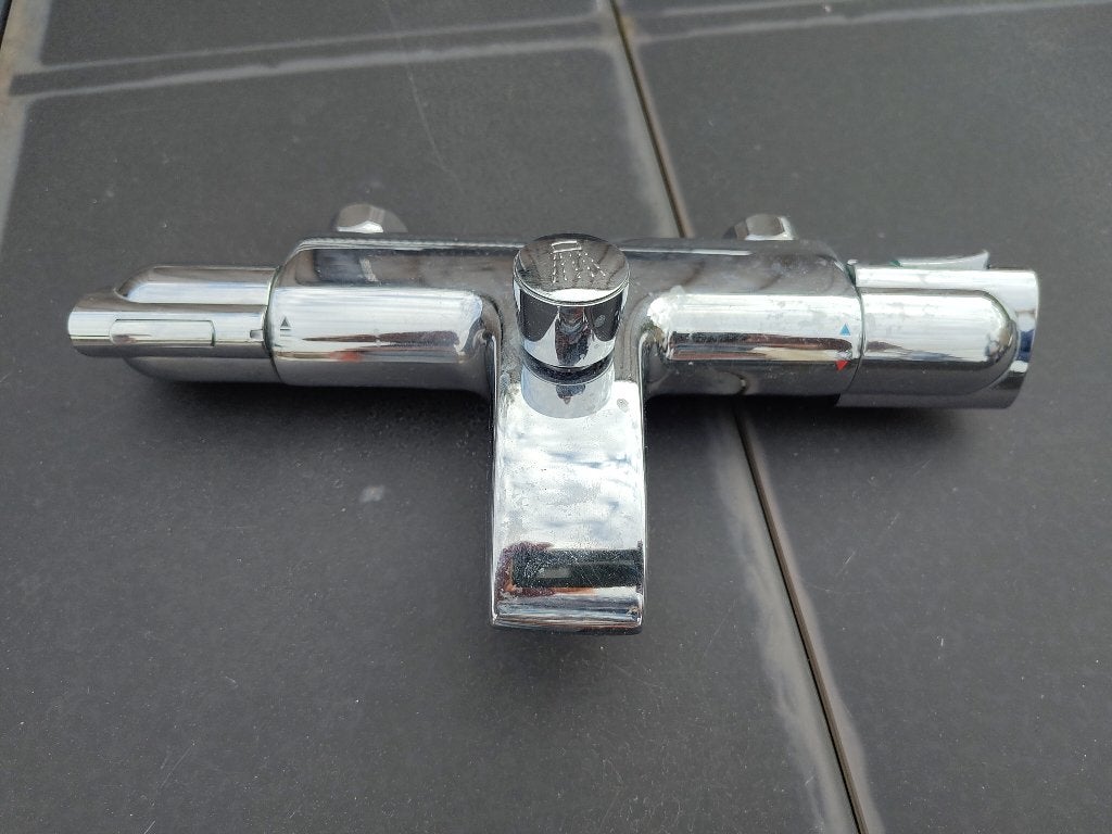 thermostaat badkraan, Ophalen, Gebruikt, Chroom, Bad