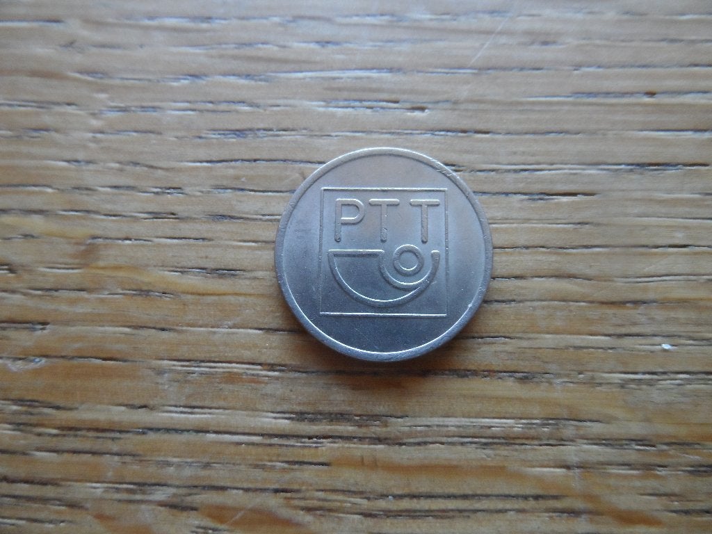 Koffie munt kantine penning PTT-CD, Postzegels en Munten, Ophalen of Verzenden, Overige materialen