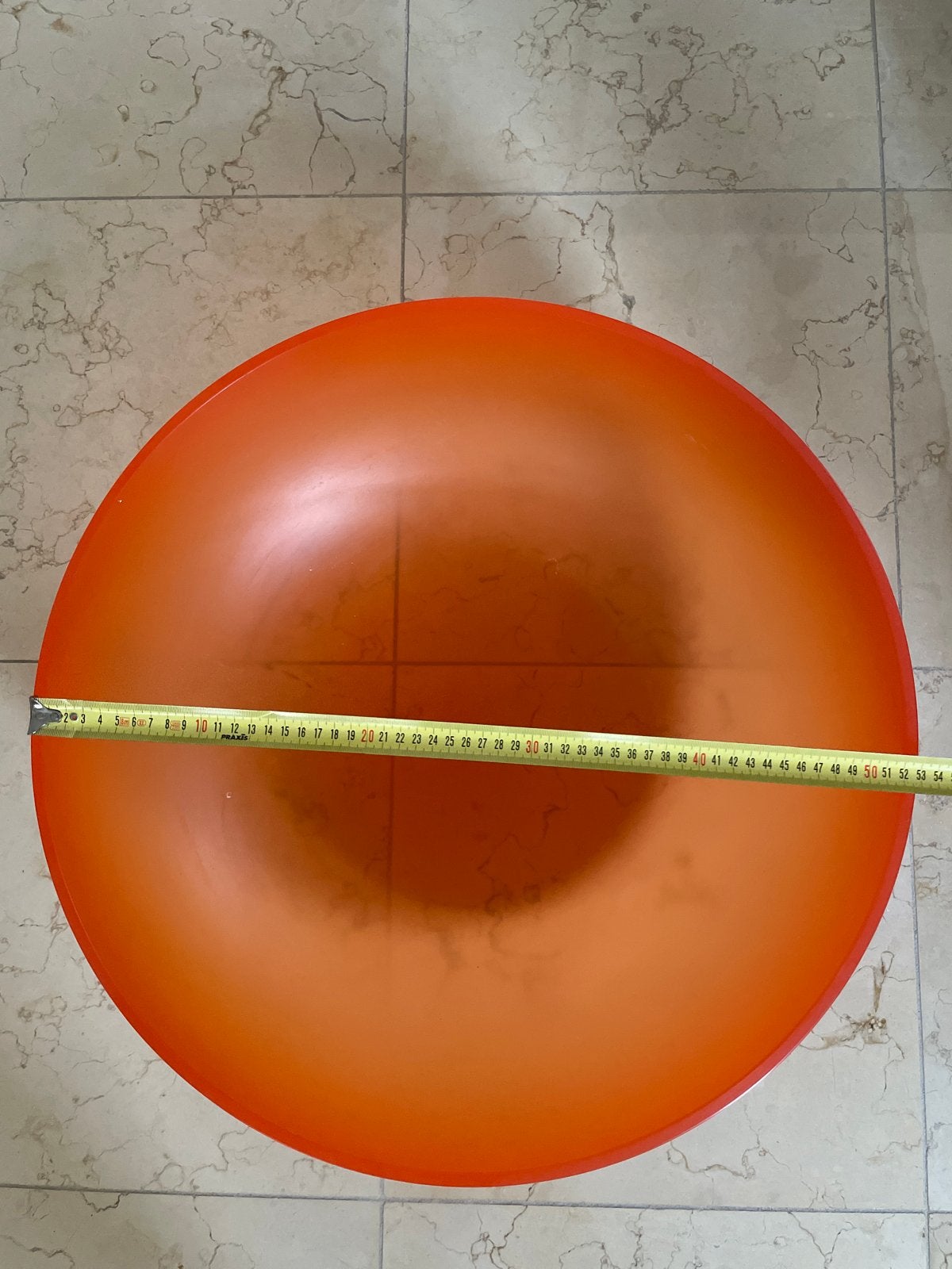 Grote oranje plantenbak van dik plastic, Tuin en Terras, Bloembakken en Plantenbakken, Ophalen, Kunststof, Minder dan 30 cm, Minder dan 60 cm