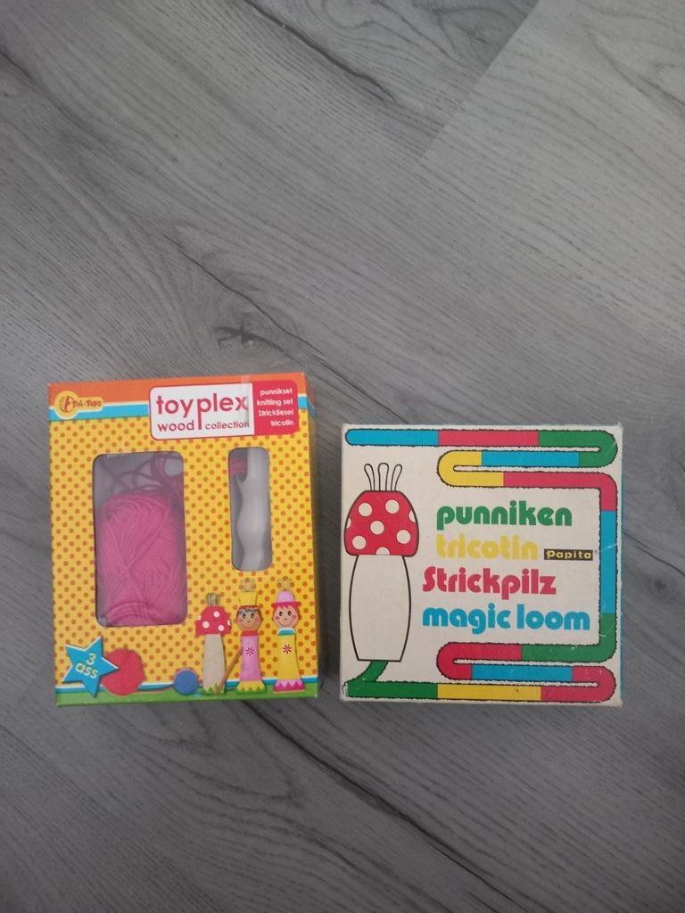 2 Punniksets: Toyplex Hout & Vintage Strickpilz Magic Loom, Ophalen of Verzenden, Gebruikt, Breien, Overige typen