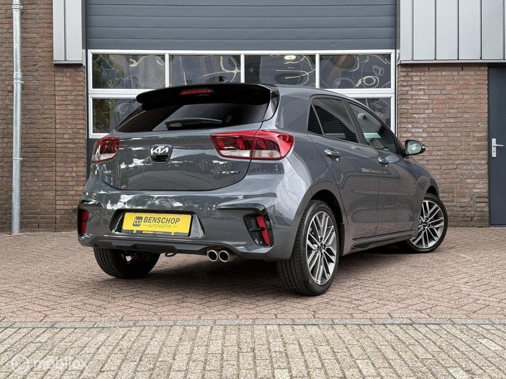 Kia Rio 1.0 T-GDi MHEV GT-Line 100 PK Cruise Navi Carplay Ca, Voorwielaandrijving, Zwart, Bedrijf, Handgeschakeld