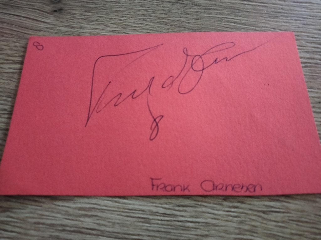 Handtekening Frank Arnesen ajax, Verzamelen, Sportartikelen en Voetbal, Ophalen of Verzenden, Gebruikt, Ajax