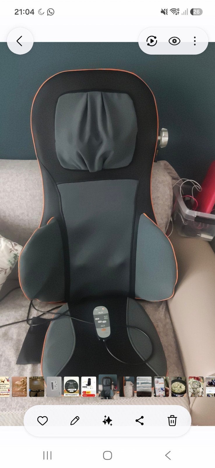 Medisana Shiatsu Massagestoel Kussen met Warmtefunctie, Sport en Fitness, Massageproducten, Ophalen