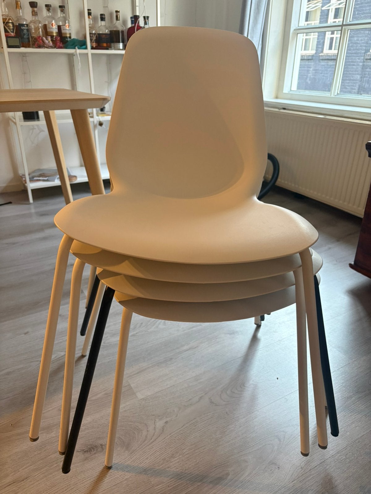 Stoelen ikea, Ophalen of Verzenden, Zo goed als nieuw, Wit