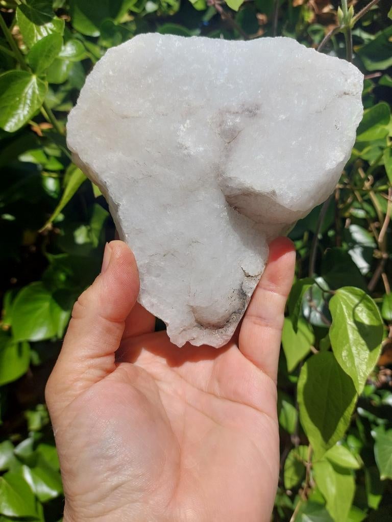 Ruwe brok sneeuwkwarts, Verzamelen, Mineralen en Fossielen, Ophalen of Verzenden