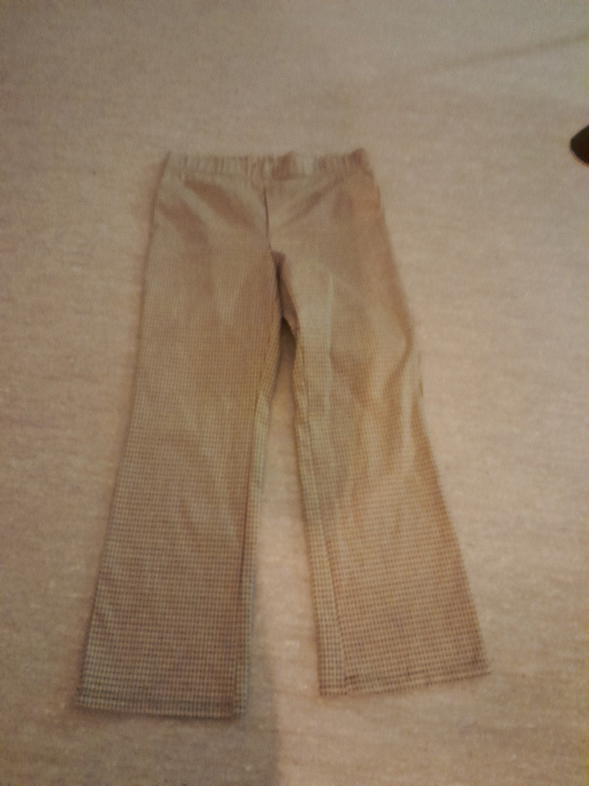 Nette broek met pied-de-poule patroon, Maat 38/40 (M), Beige, Ophalen of Verzenden, Zo goed als nieuw