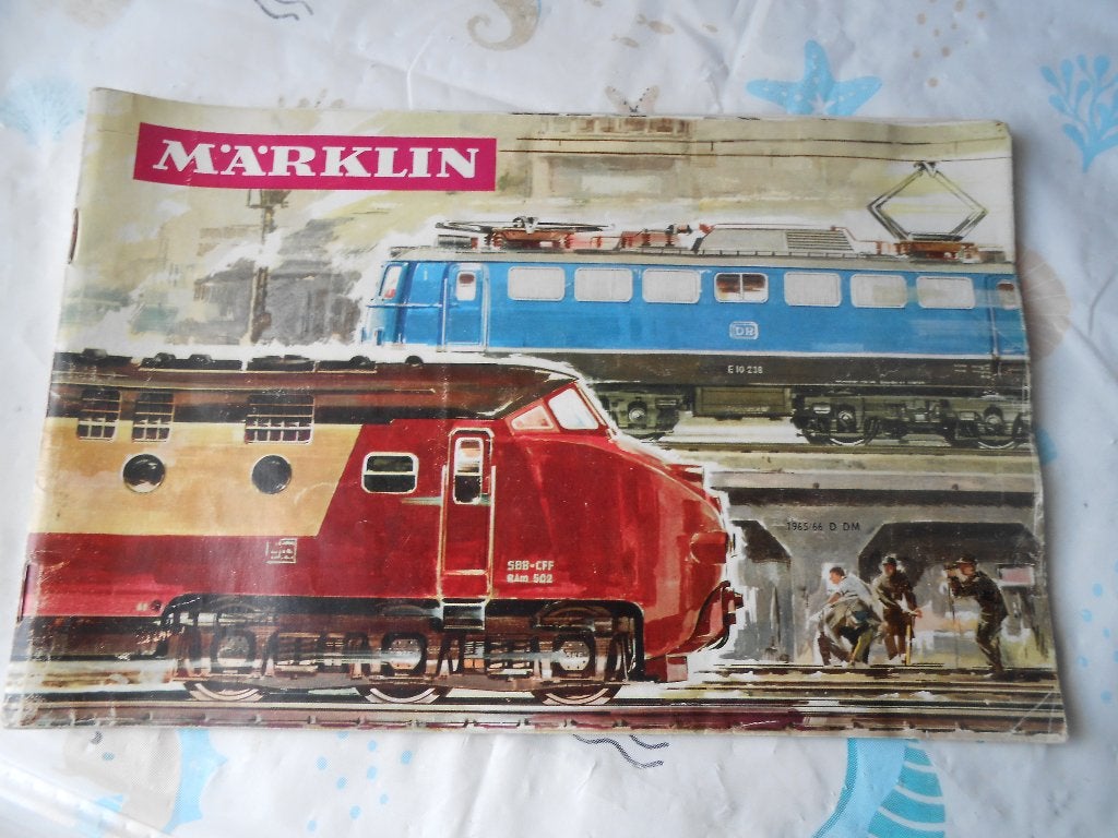 Märklin catalogus 1965 / 66 Duitse taal, FOL 14, Ophalen, Gebruikt, Gelijkstroom of Wisselstroom, Boek, Tijdschrift of Catalogus