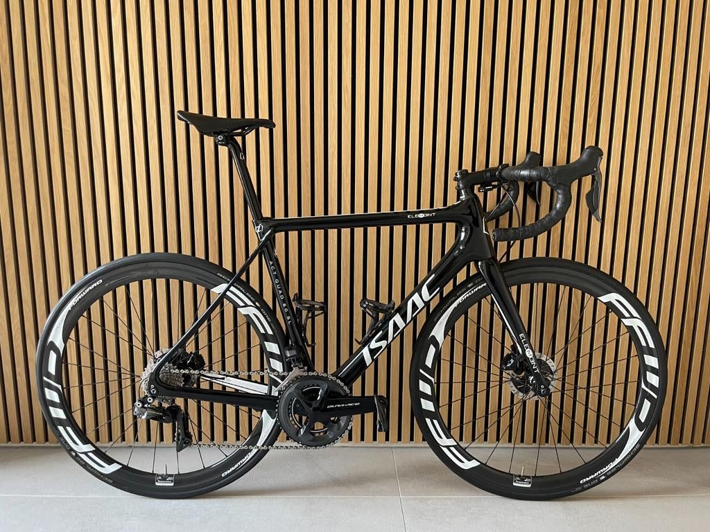 Isaac Element Disc Carbon – Shimano Dura-Ace Di2 powermeter, Carbon, Zo goed als nieuw, Meer dan 20 versnellingen, Schijfrem