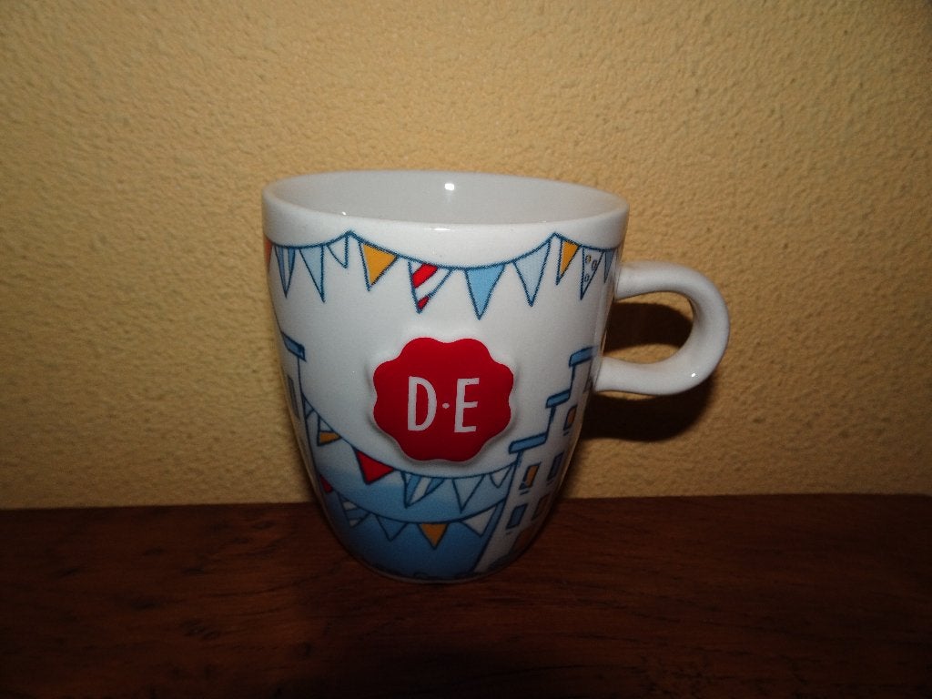 Douwe Egberts Senseo beker met oor, Ophalen of Verzenden, Zo goed als nieuw, Overige stijlen, Kop(pen) en/of Schotel(s)