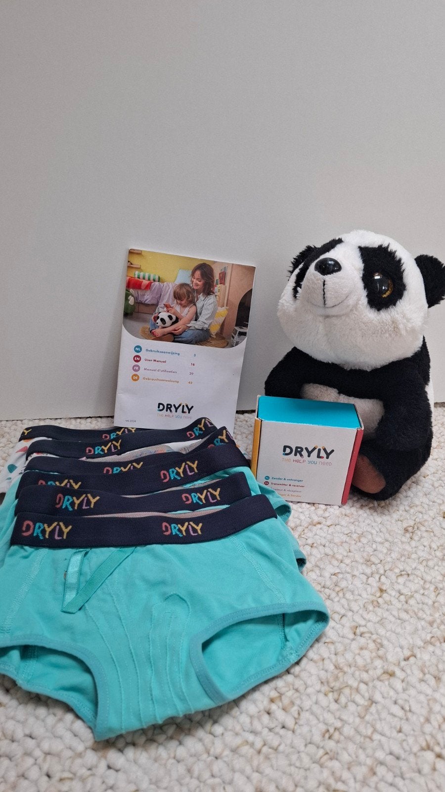 Dryly plaswekker set maat 122/128 met 6 onderbroeken en pand, Kinderen en Baby's, Kinderkleding | Overige, Ophalen of Verzenden