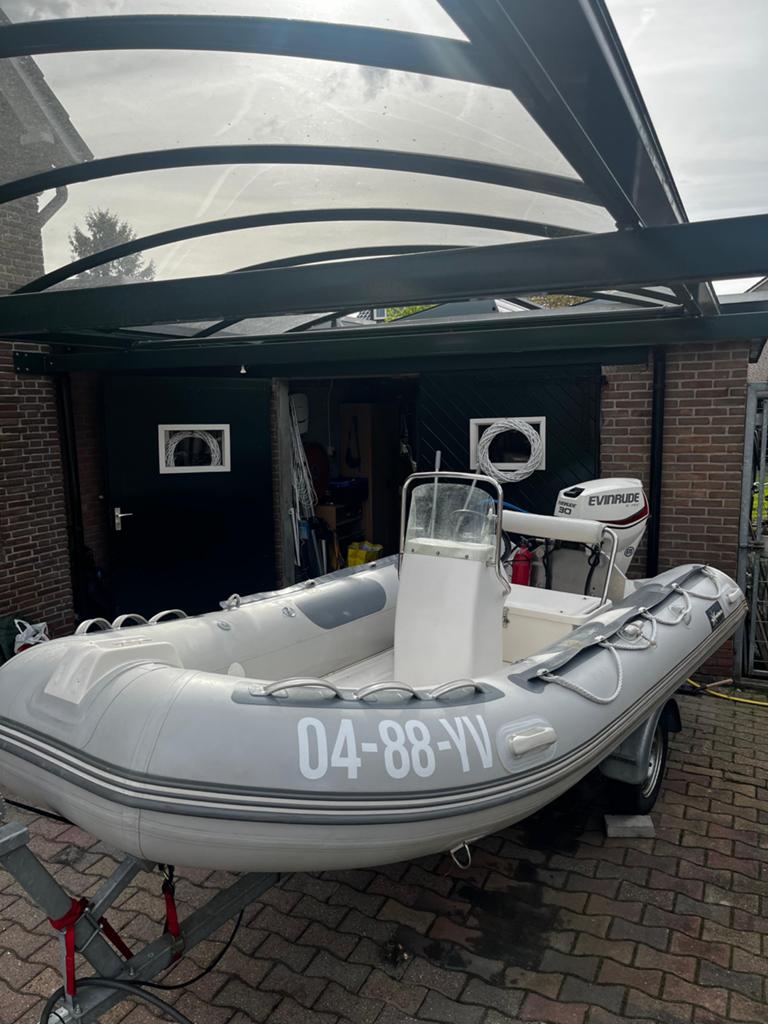 Excellent 390 RIb  Evinrude E-TEC 30pk trailer vaarklaar, 4 m, Excellent, 30 pk, Ophalen