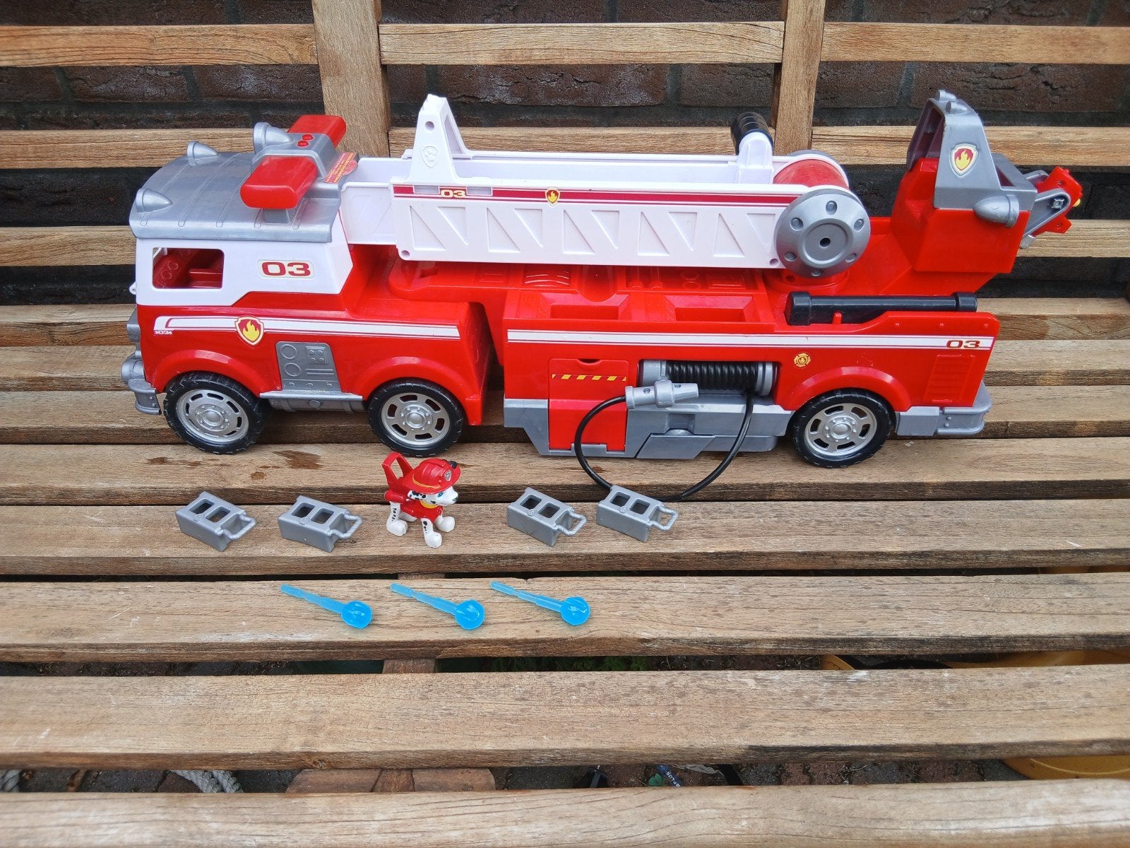paw patrol brandweer auto 60 cm met sirene, Ophalen of Verzenden