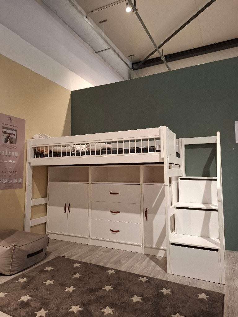 Lifetime All-in-One Hoogslaper met Kasten, Kinderen en Baby's, Kinderkamer | Stapelbedden en Hoogslapers, Ophalen, Zo goed als nieuw