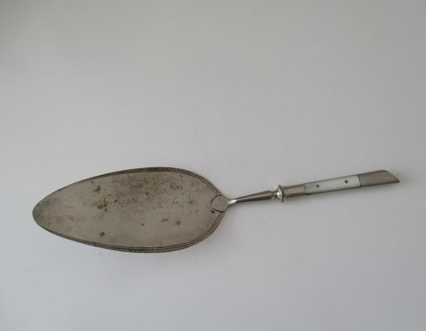 Alto Solingen Wald oude taartschep met parelmoer, zilver, Antiek en Kunst, Verzenden
