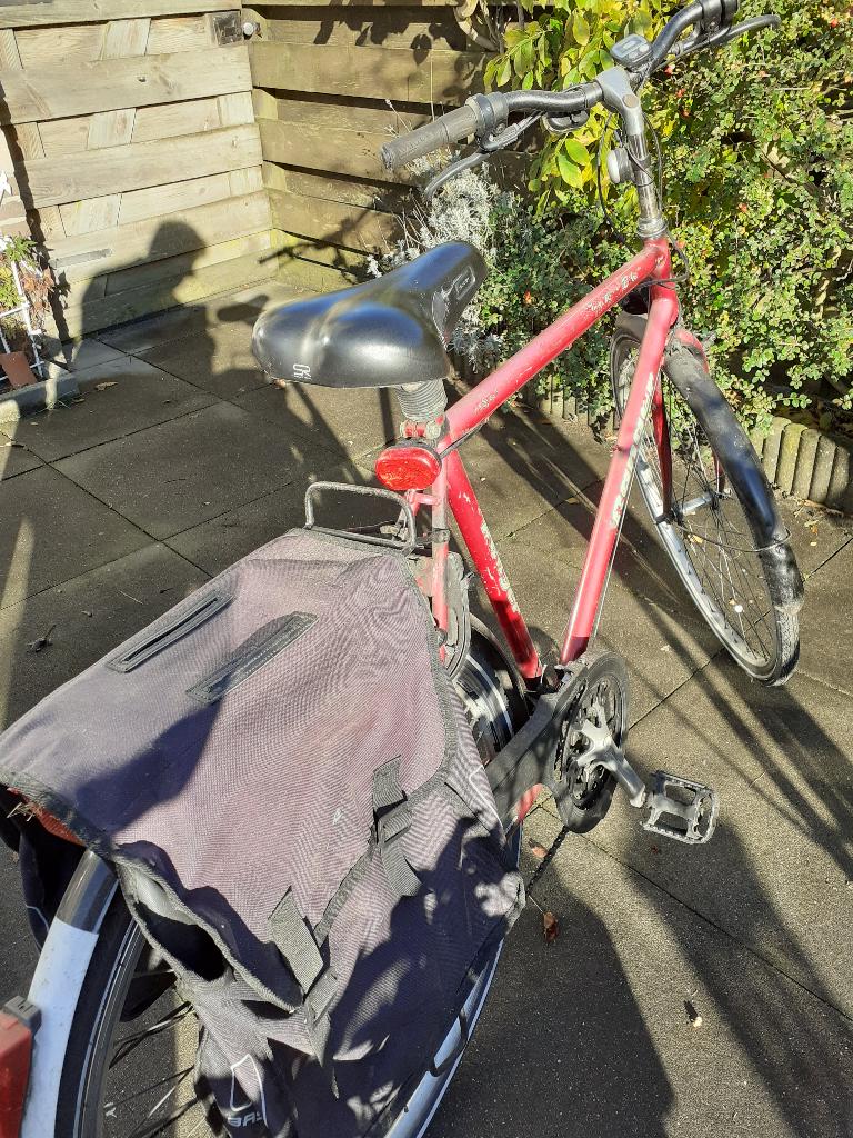 Herenfiets, Fietsen en Brommers, Fietsen | Heren | Herenfietsen, Gebruikt, Velgrem, Versnellingen, 65 cm of meer