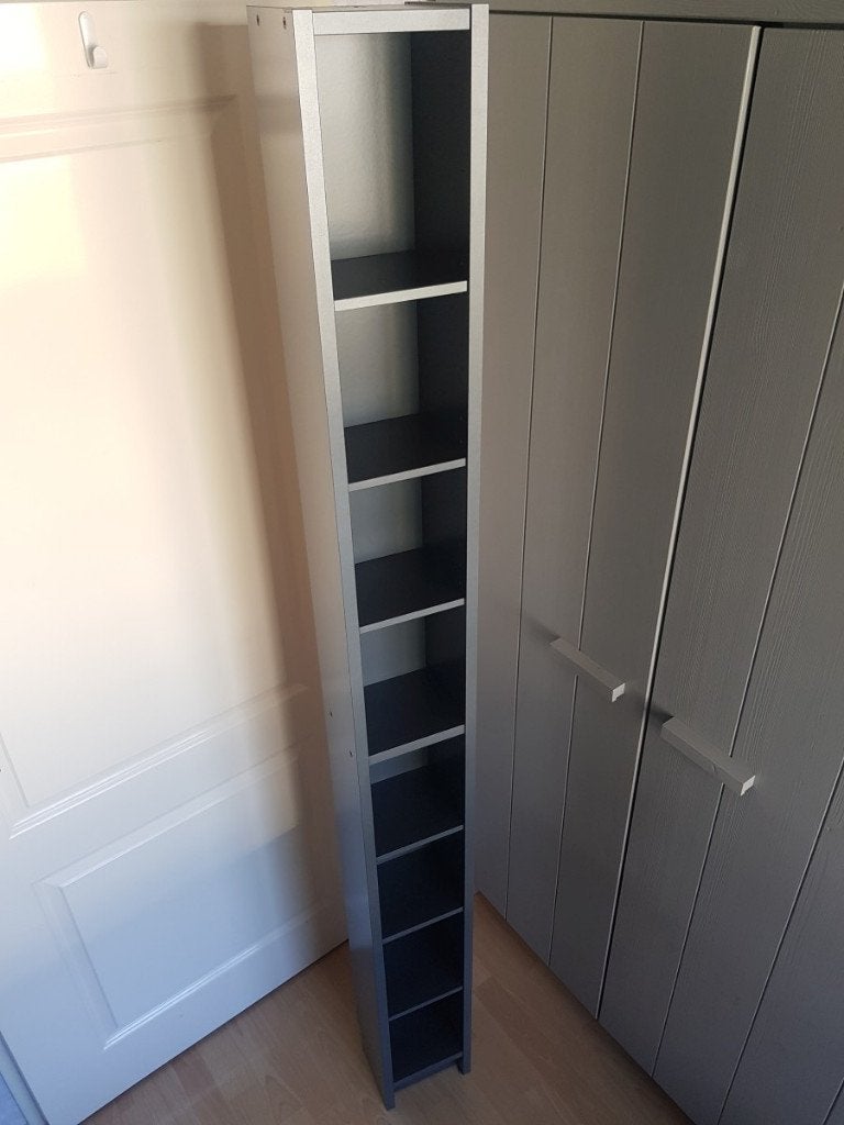 Ikea Gnedby cd dvd kast grijs, Ophalen, Gebruikt, 150 discs of meer, Cd's