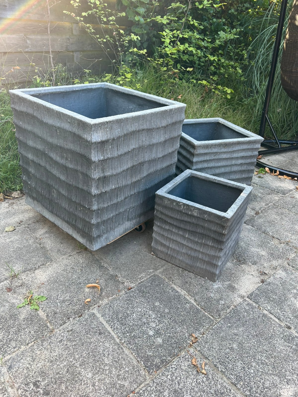 Plantenbakken, Tuin en Terras, Bloembakken en Plantenbakken, Ophalen, Kunststof, Vierkant, Zo goed als nieuw