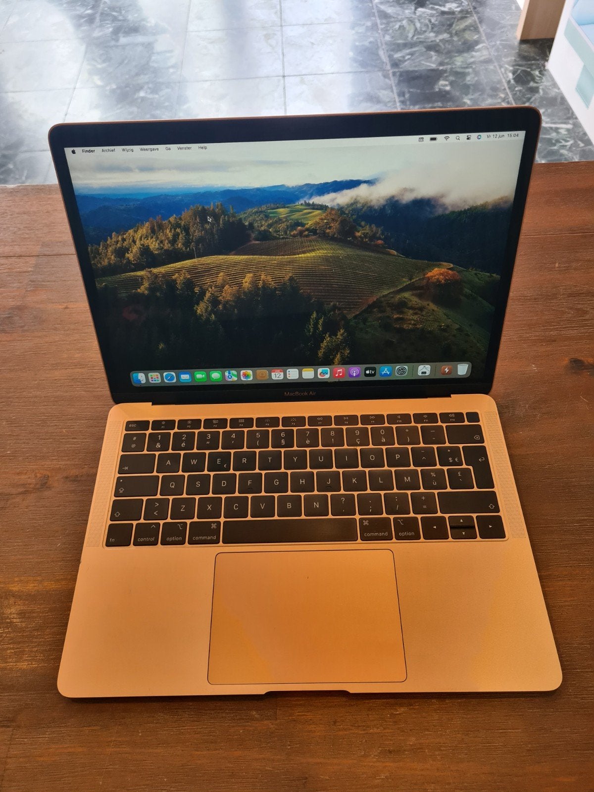 MacBook Air 13 inch Core i5 8GB RAM 128GB SSD Roségoud Azert, Computers en Software, Apple Macbooks, Gebruikt, 8 GB, 13 inch, Minder dan 2 Ghz