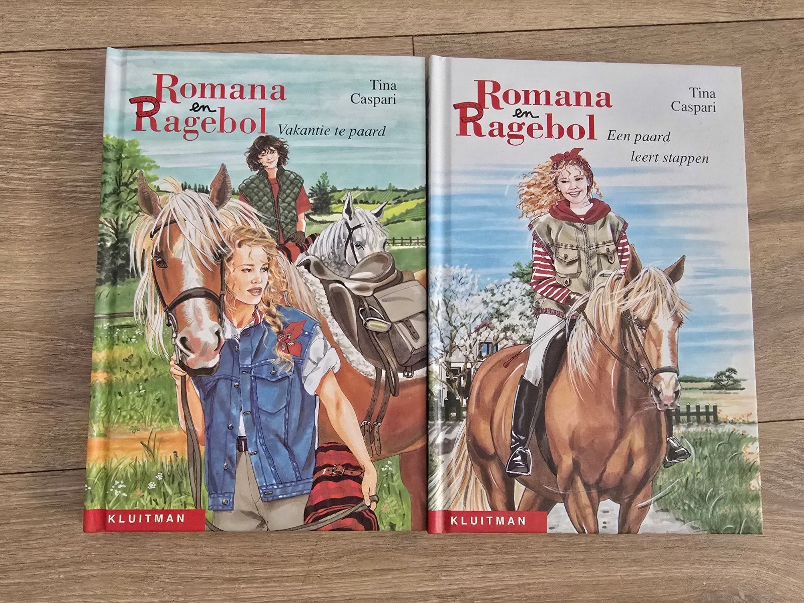 Romana en Ragebol – 2 paardenboeken – Tina Caspari, Ophalen of Verzenden, Zo goed als nieuw