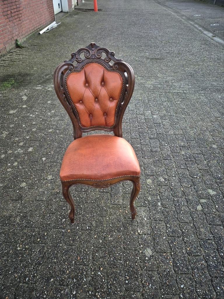 Stoel, Huis en Inrichting, Stoelen, Ophalen, Gebruikt, Bruin, Vier