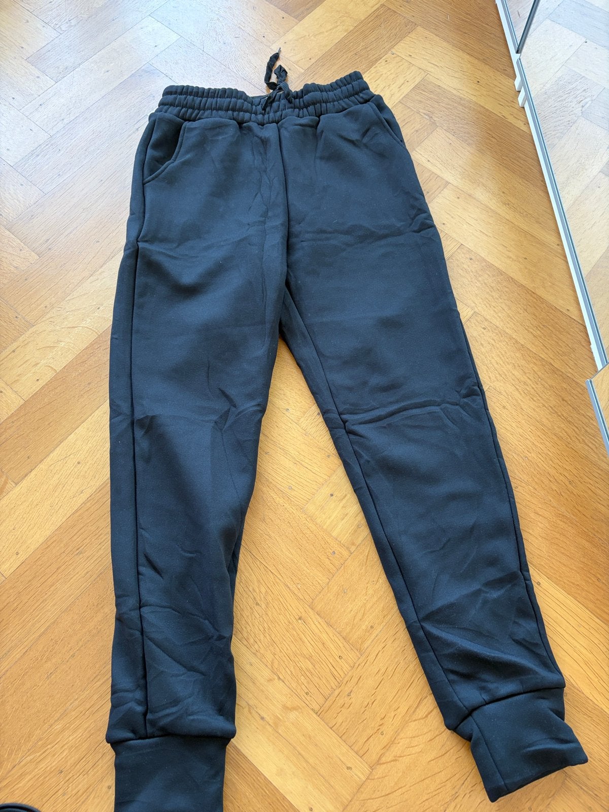Fleece gevoerde jogging broek (S), Kleding | Dames, Ophalen of Verzenden, Zo goed als nieuw, Zwart, Lang