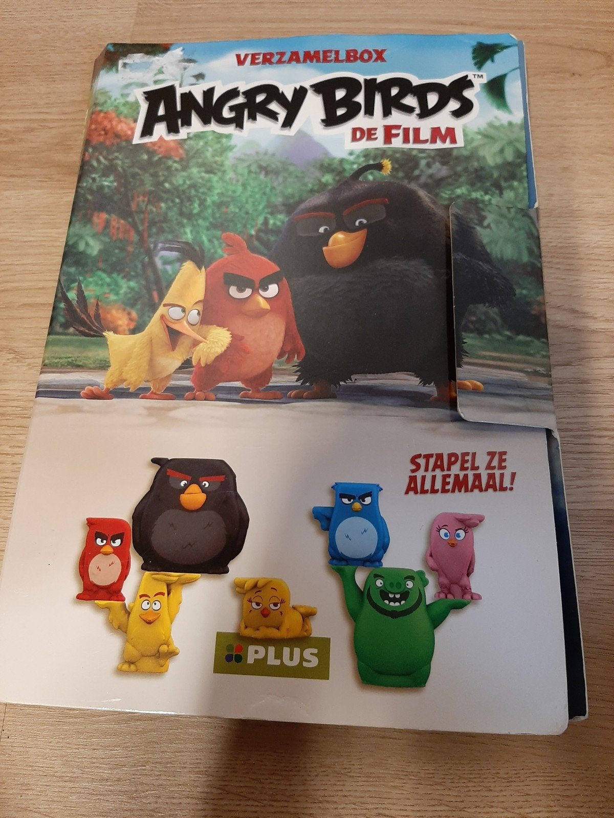 Angry birds verzamelbox met stapel poppetjes, Verzamelen, Ophalen of Verzenden