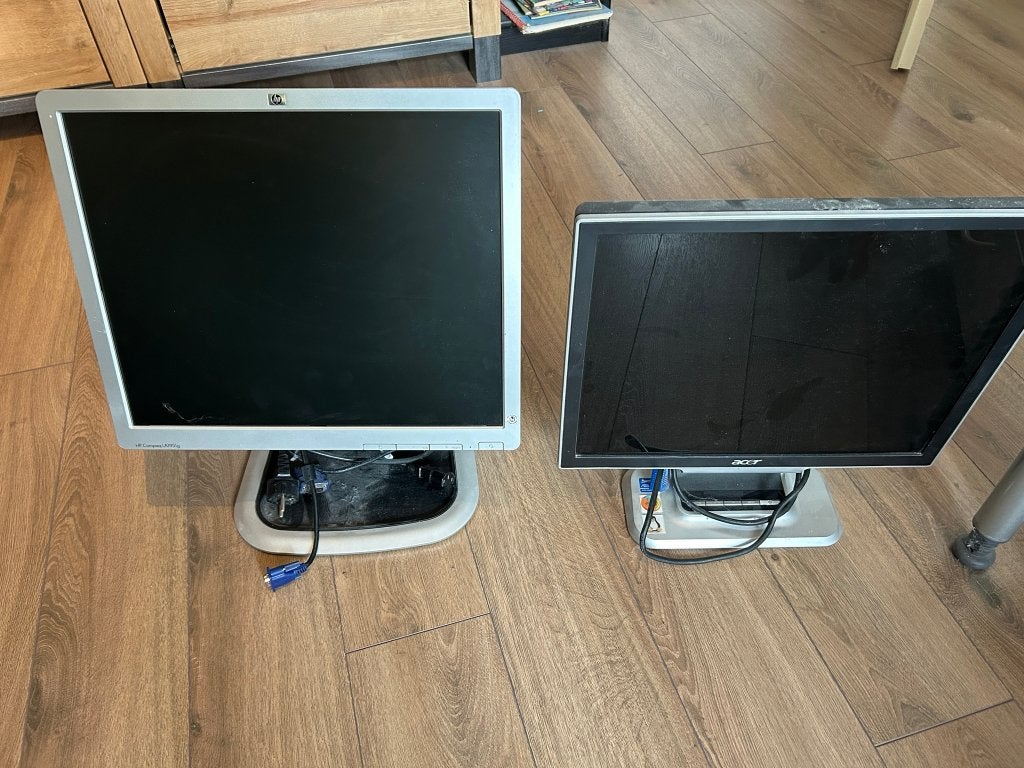 HP monitor en Acer monitor, Ophalen, Gebruikt, Overige resoluties, DVI