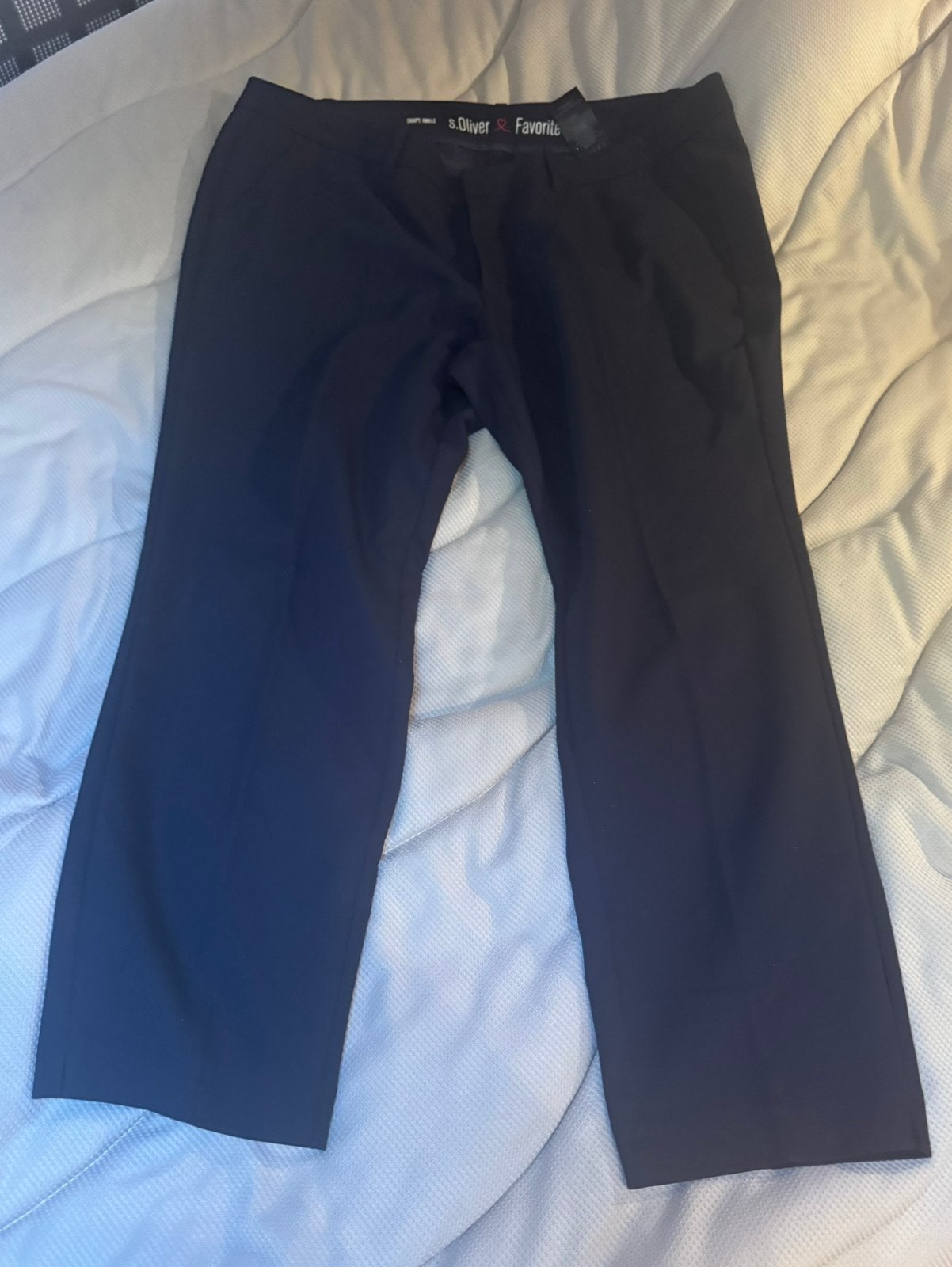 S. Oliver - broek - enkellengte - maat 46 - donkerblauw, Kleding | Dames, Broeken en Pantalons, Blauw, Maat 46/48 (XL) of groter