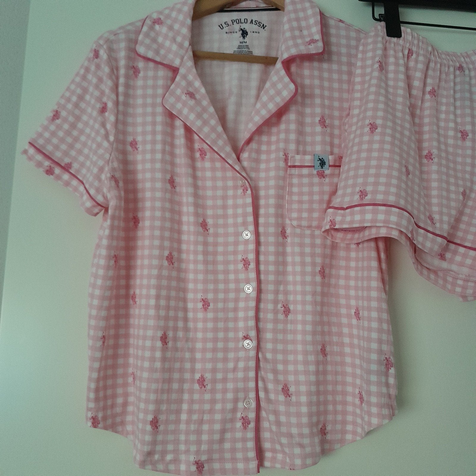 Nieuw U.S. Polo Assn. pyjama met korte broek en fijne stof, Ophalen of Verzenden