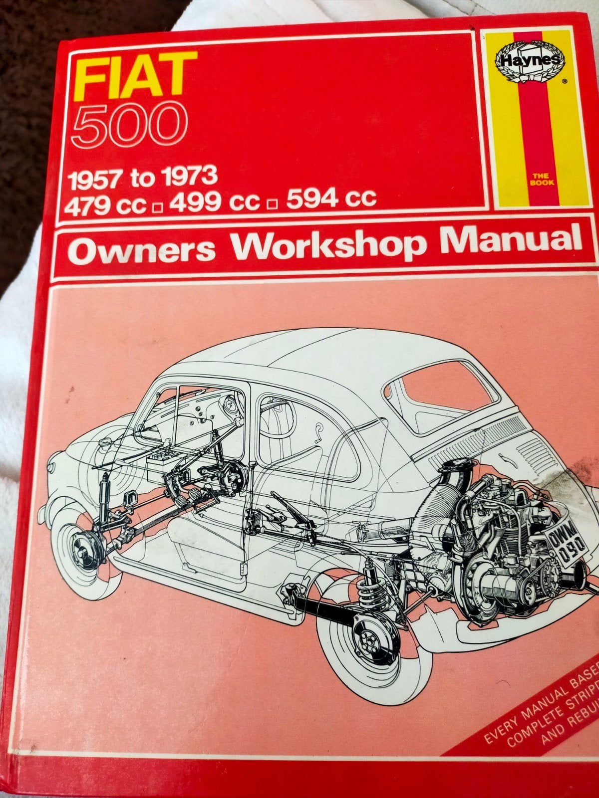 Haynes Werkplaatshandboek Fiat 500 (1957-1973), Ophalen of Verzenden