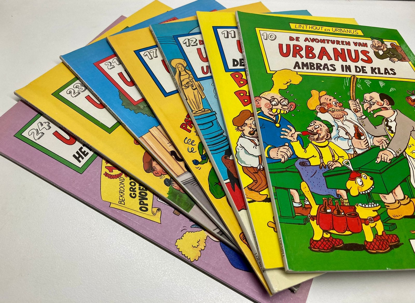 De avonturen van Urbanus; lot van 7 albums, Meerdere comics, Ophalen of Verzenden, Zo goed als nieuw, Europa