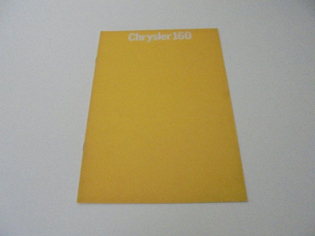 brochure Chrysler 160 modellen 1972, Boeken, Ophalen of Verzenden, Zo goed als nieuw, Overige merken
