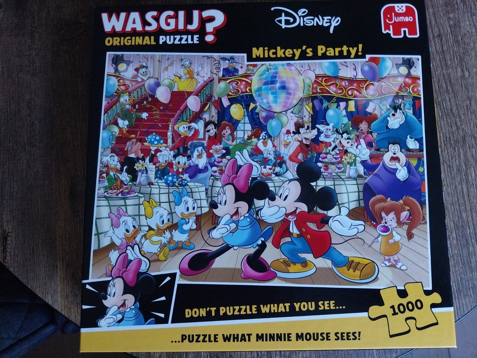 Wasgij? Disney Mickey's Party! 1000 stukjes puzzel, Ophalen, Meer dan 50 stukjes, Gebruikt, 6 jaar of ouder