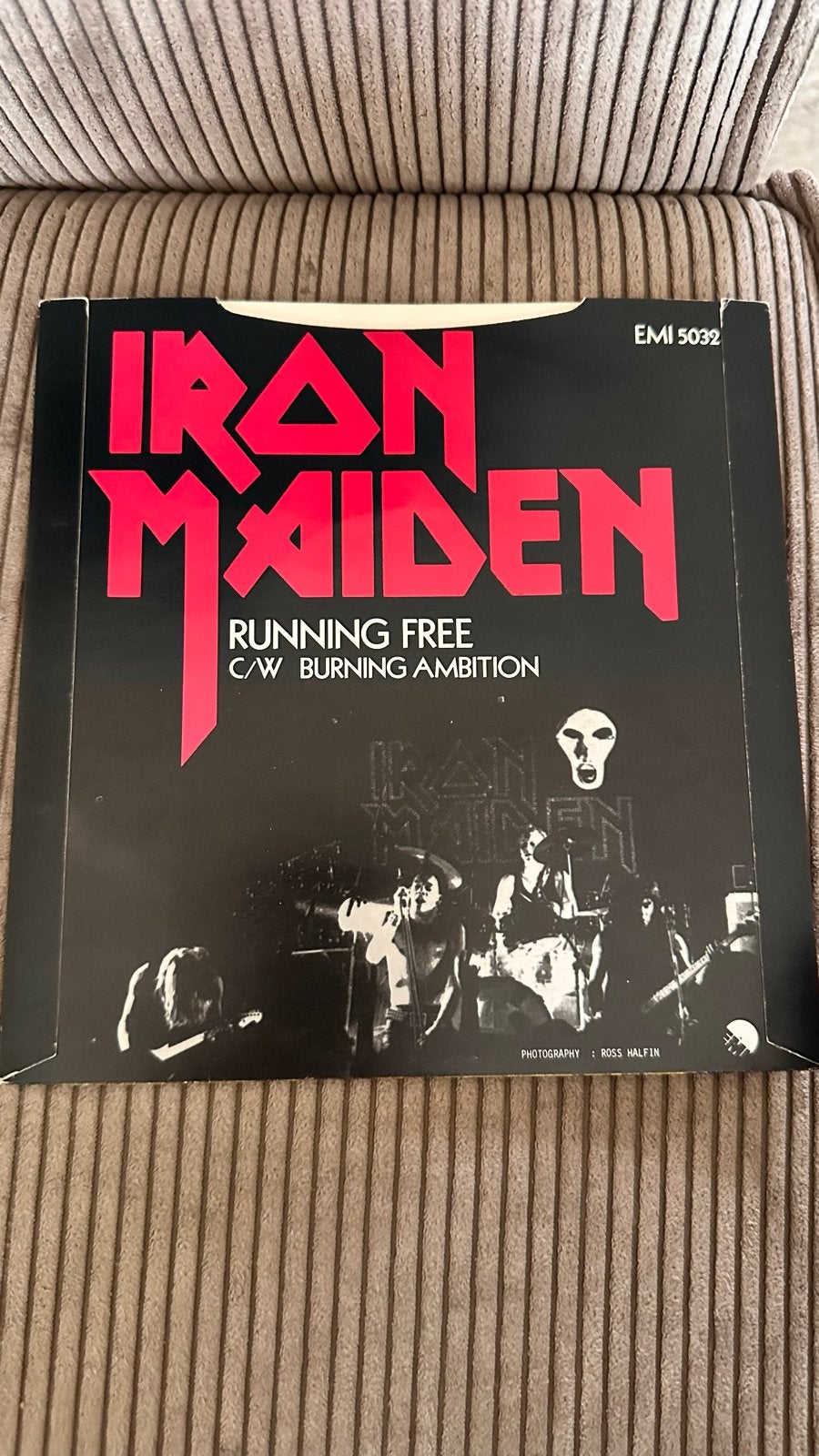 Iron Maiden - Running Free 7 inch single (near mint+), 7 inch, Ophalen of Verzenden, Zo goed als nieuw, EP
