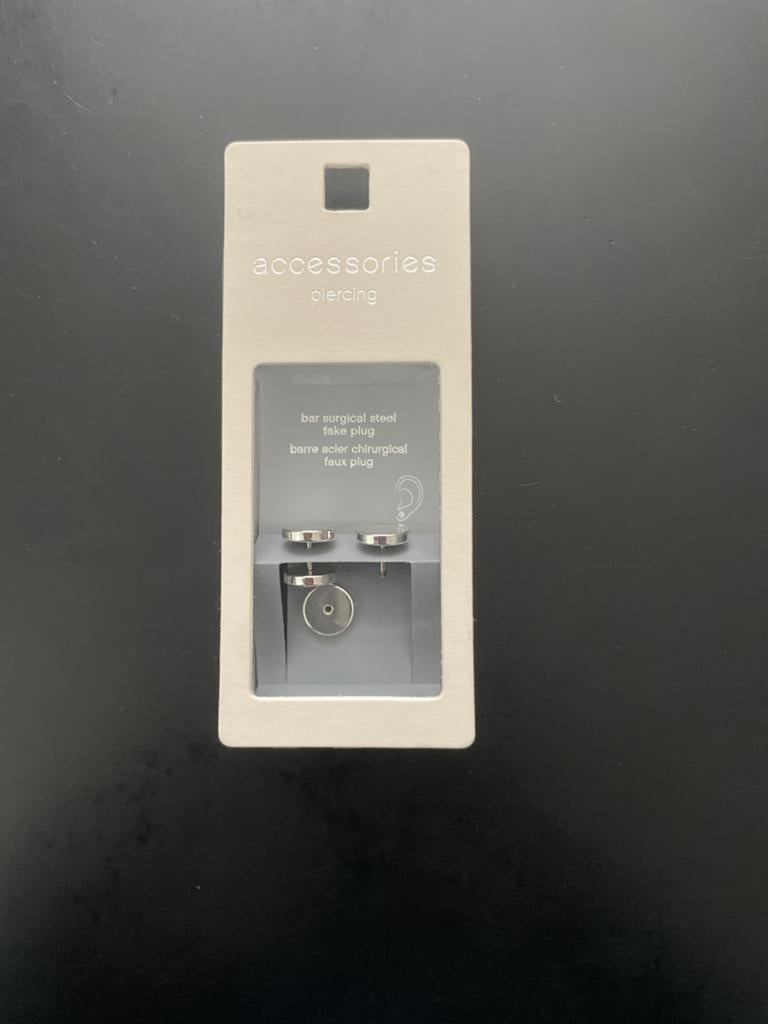 Nep Piercing Oorlel Plug - Chirurgisch Staal, Sieraden, Tassen en Uiterlijk, Piercings, Nieuw, Oor- of Traguspiercing, Staal, Ophalen of Verzenden