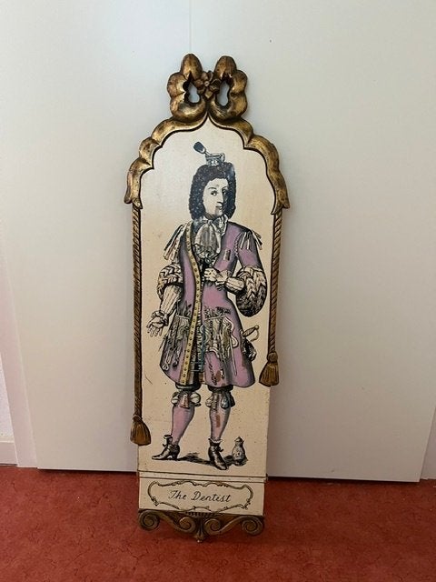 wandpaneel Dentist, Antiek en Kunst, Ophalen, Handgeschilderd