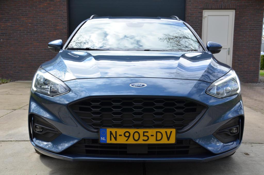 Ford Focus Wagon 1.0 EcoBoost Hybrid ST Line X Business Navi, Gebruikt, Euro 6, Blauw, Origineel Nederlands