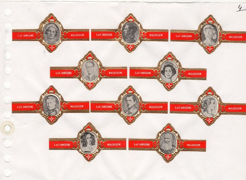 L & F Janssens  NF  Belgische Dynastie, Ophalen of Verzenden, Zo goed als nieuw, Sigarenbandjes