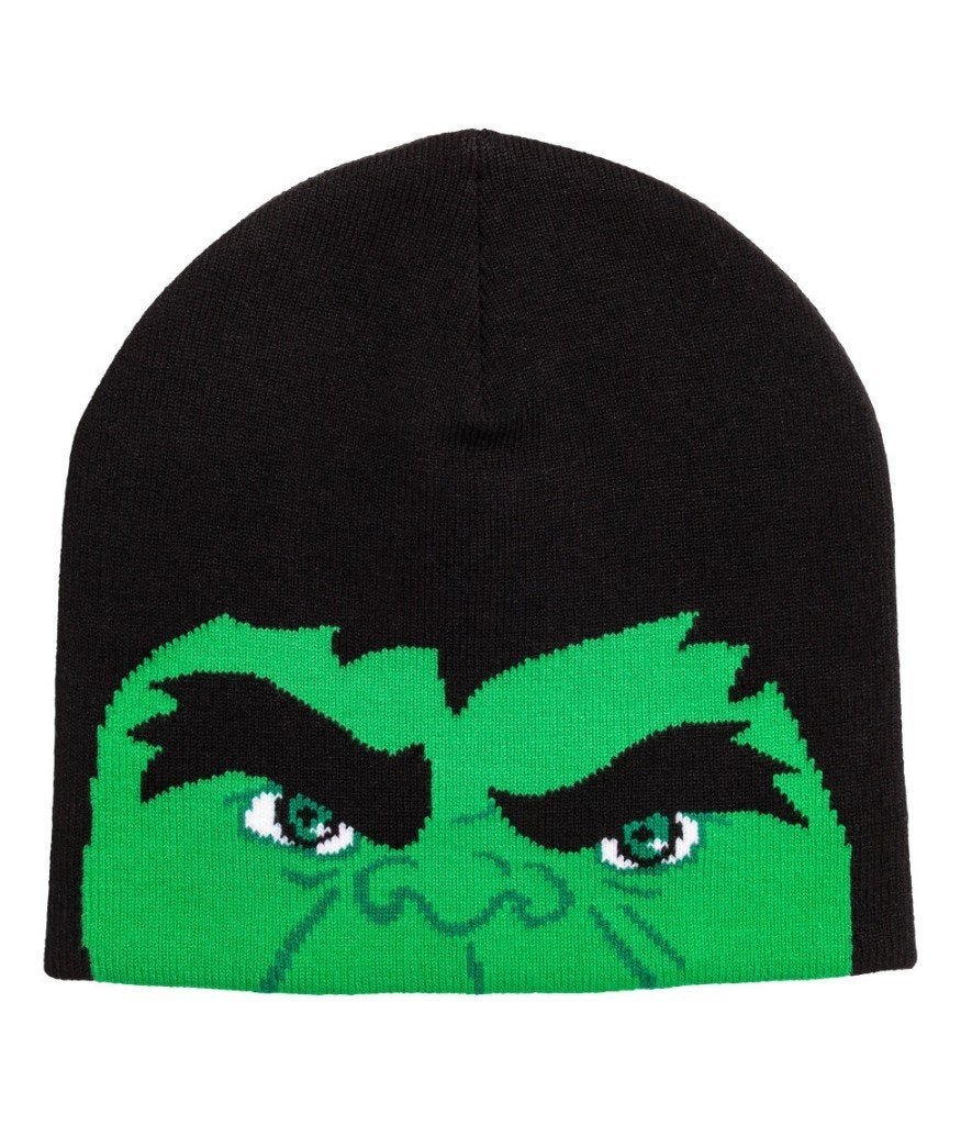 H&M gebreide zachte muts zwart groen Hulk maat 134-170, 134 t/m 140, Jongen of Meisje, H&M, Nieuw