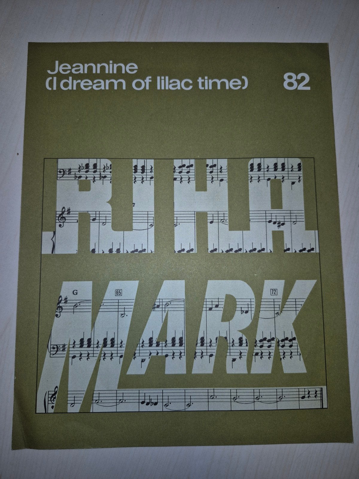 Jeannine (I dream of lilac time) Riha Mark Nr. 82, Ophalen of Verzenden, Gebruikt, Artiest of Componist, Piano